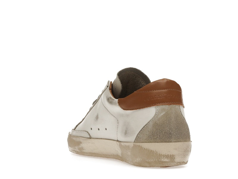 Golden Goose Super-Star White Vacchetta Tan Grey Suede Patch