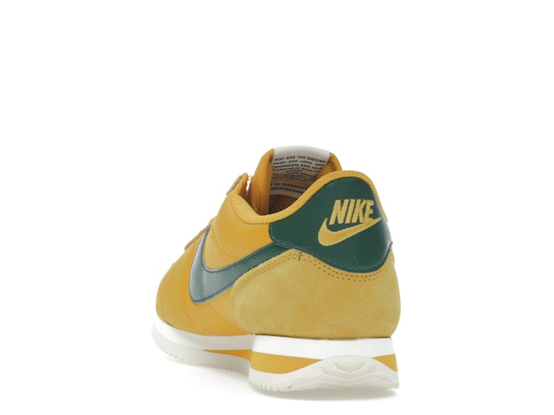Nike Cortez Textile Yellow Ochre Gorge Green (Women's)
