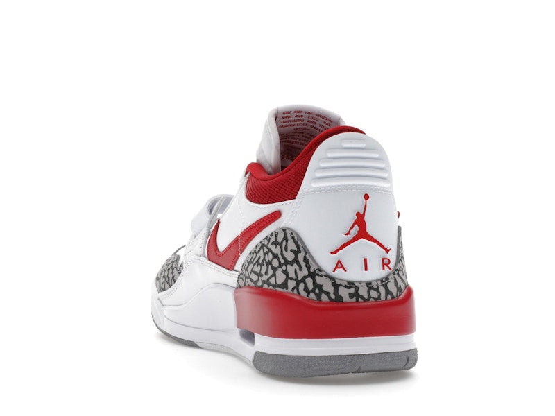 Jordan Legacy 312 Low White Cement Gym Red (Women's)