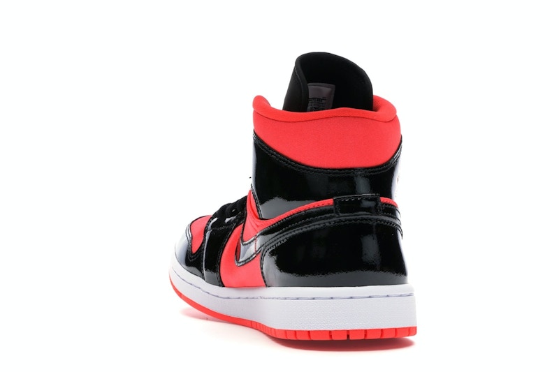 Jordan 1 Mid Hot Punch Black (Women's)