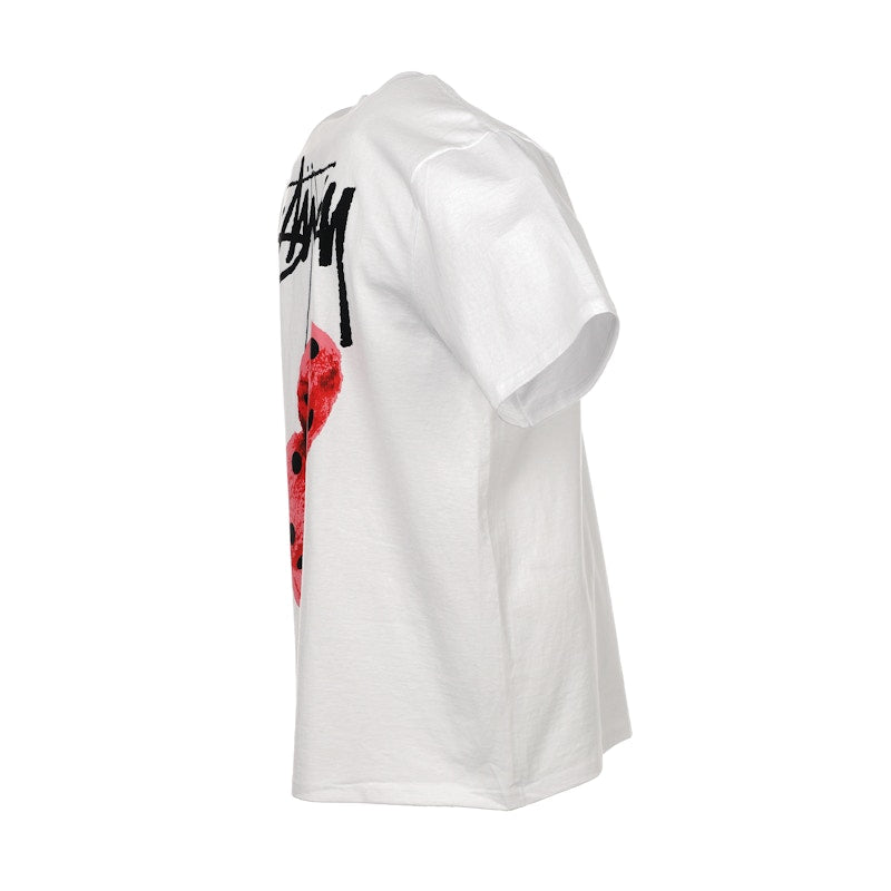 Stussy Fuzzy Dice Tee White