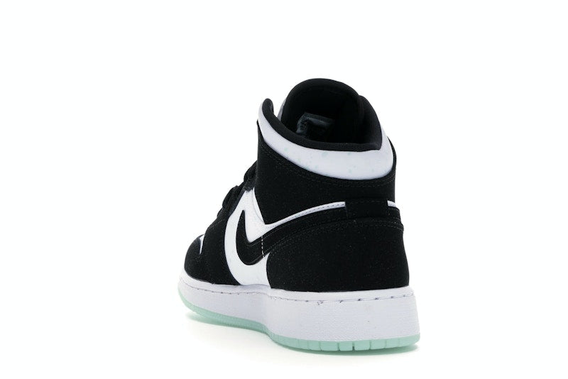 Jordan 1 Mid White Black Teal Tint (GS)