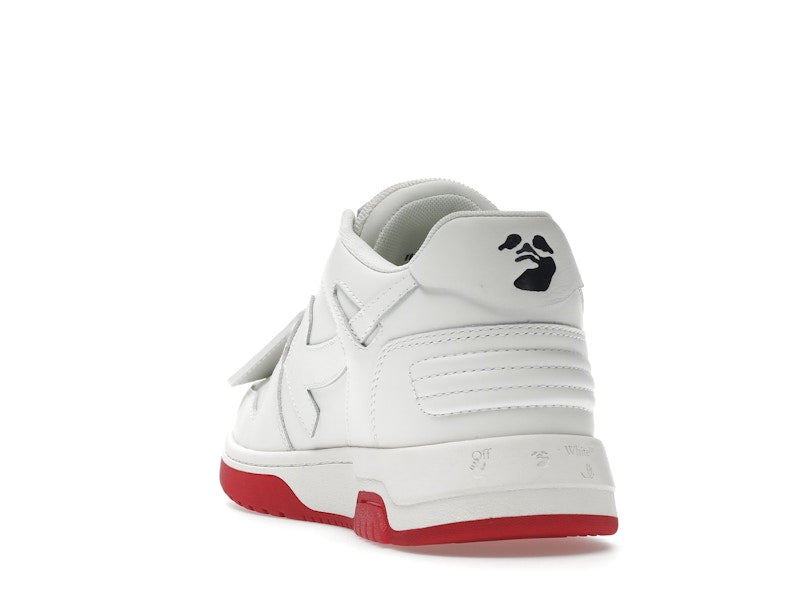 OFF-WHITE Out Of Office "OOO" Low Tops For Walking White White Red SS22