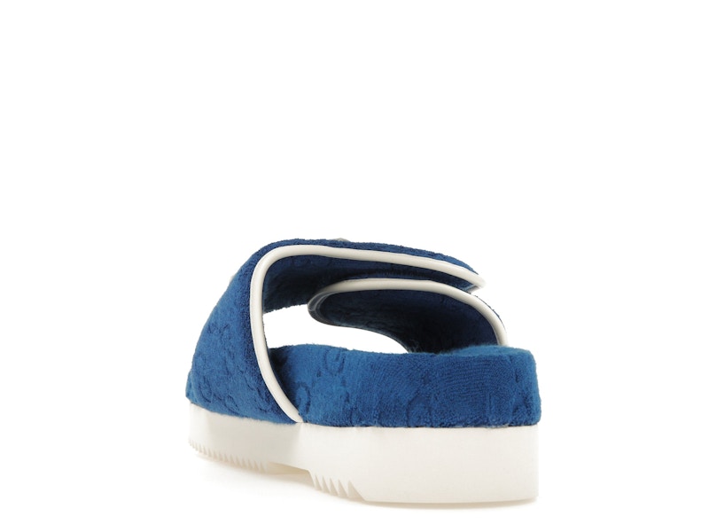 adidas x Gucci GG Platform Sandal Blue