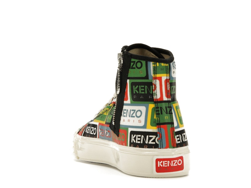 Kenzo School High Top Trainers Multi