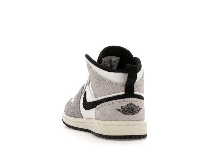 Jordan 1 Mid SE Craft White Cement Grey Black (PS)