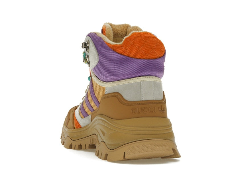 Gucci x Adidas Laced Up Boots Brown Purple (Women's)