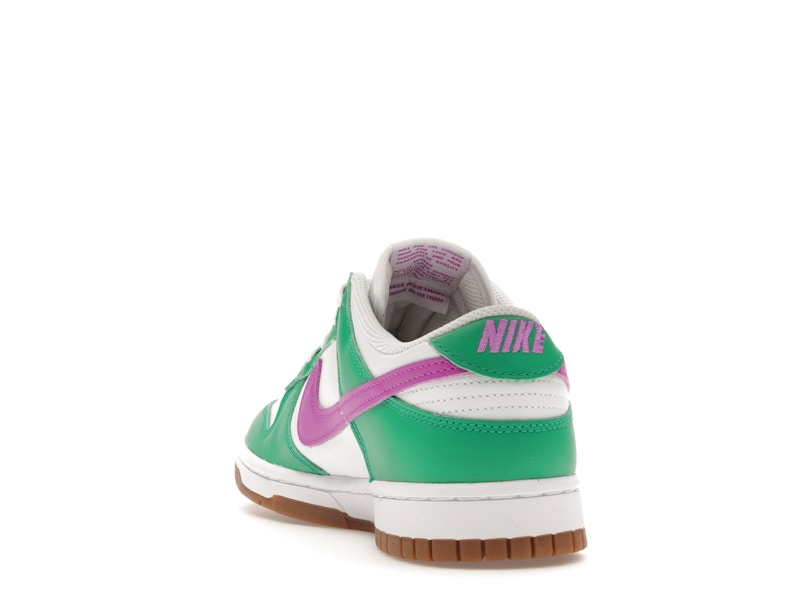 Nike Dunk Low White Stadium Green Fuchsia (Women's)