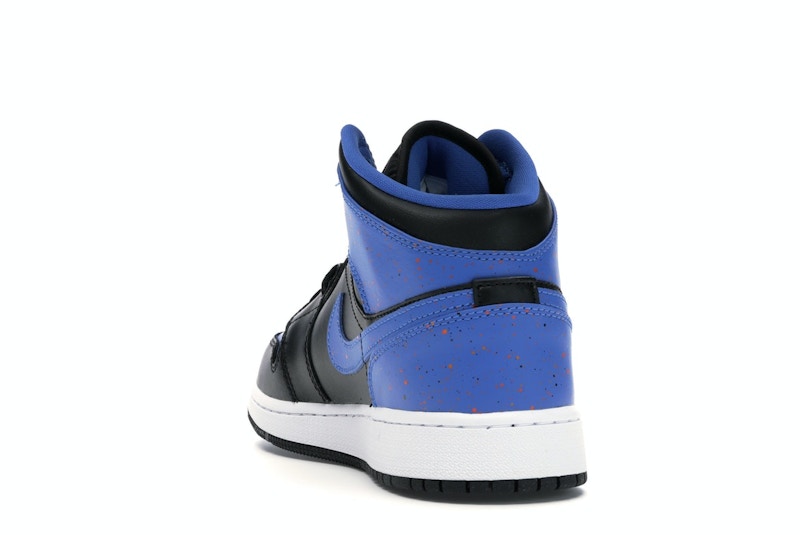Jordan 1 Mid Royal Paint Splatter (GS)