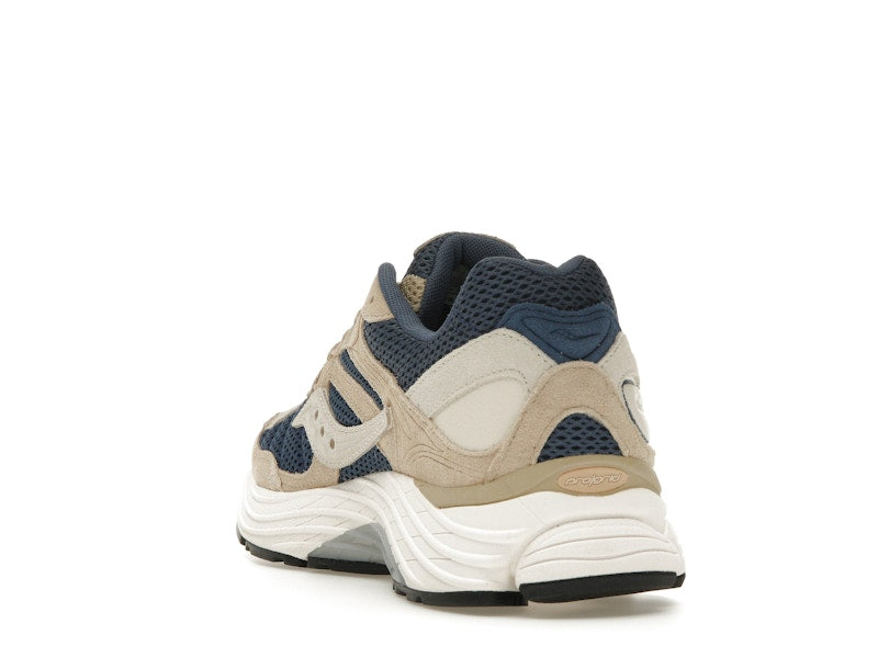 Saucony ProGrid Omni 9 Premium Beige Navy Blue