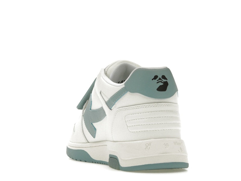 OFF-WHITE Out Of Office OOO Low Tops White Celadon