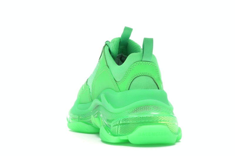 Balenciaga Triple S Neon Green Clear Sole (Women's)