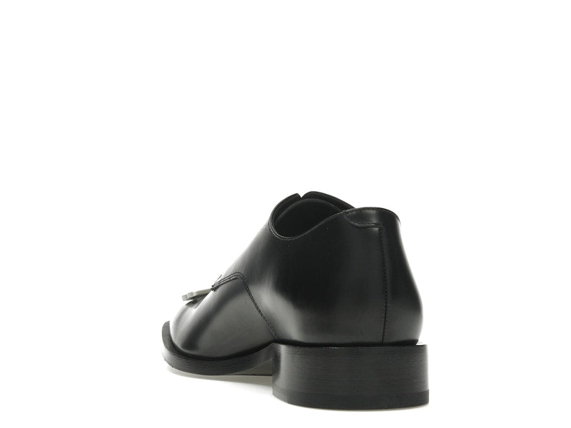 Balenciaga Rim Derby Shoes Black Leather