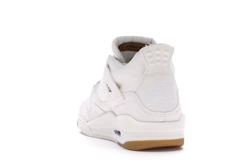 Jordan 4 Retro Levi's White (GS) (Blank Tag)