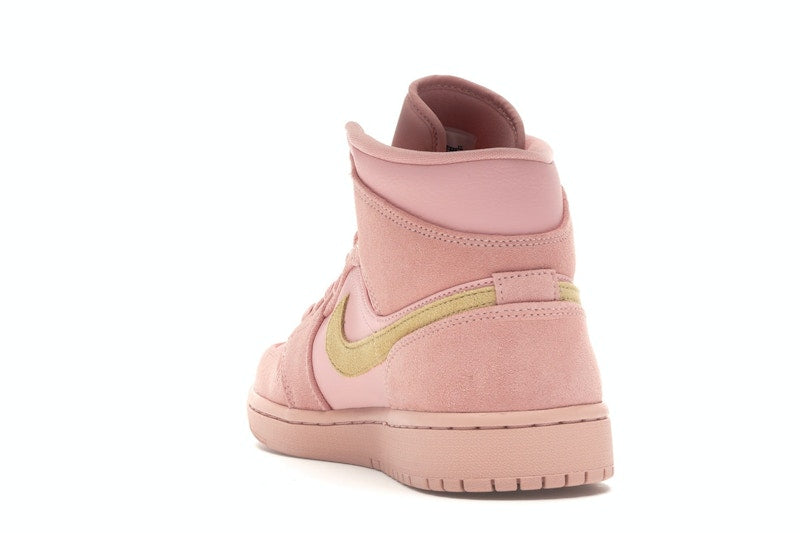 Jordan 1 Mid Coral Gold
