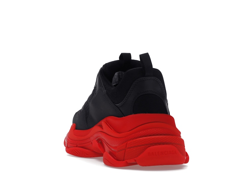 Balenciaga Triple S Black Red Sole
