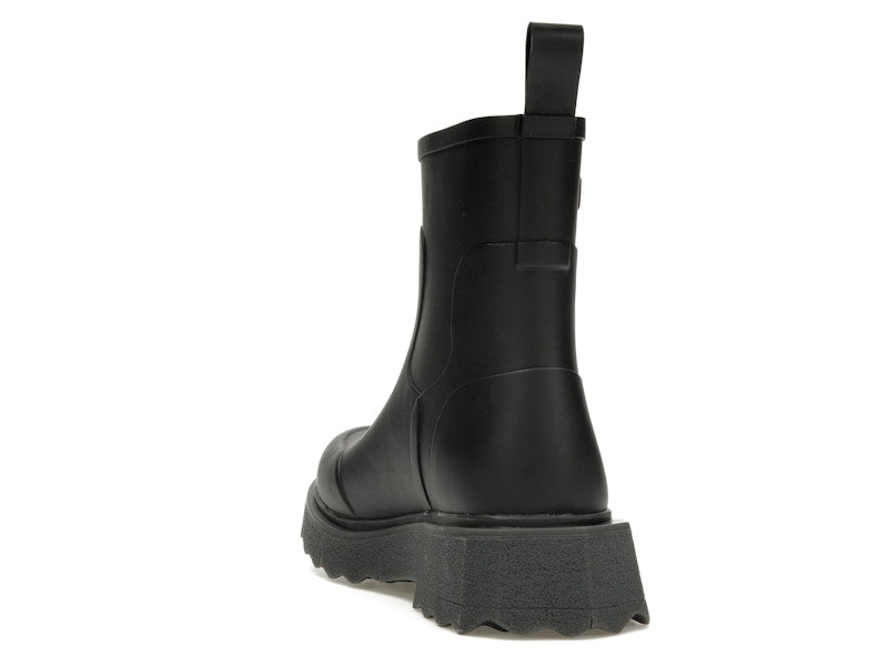 OFF-WHITE Rubber Rain Boot Black