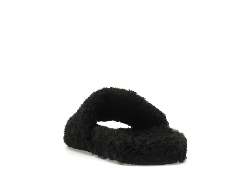 Balenciaga Furry Slide Black