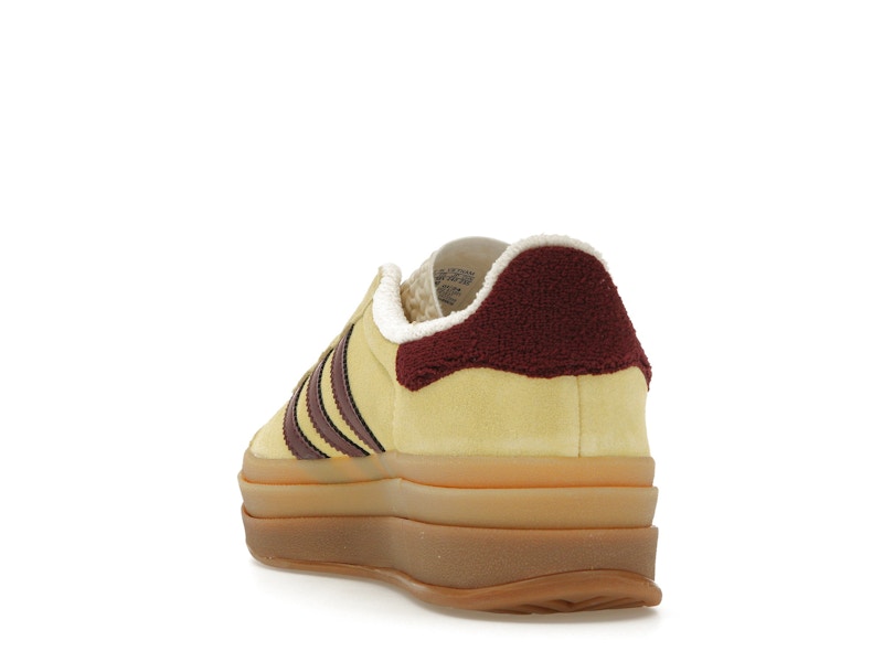 adidas Gazelle Bold Almost Yellow Maroon (Women's)