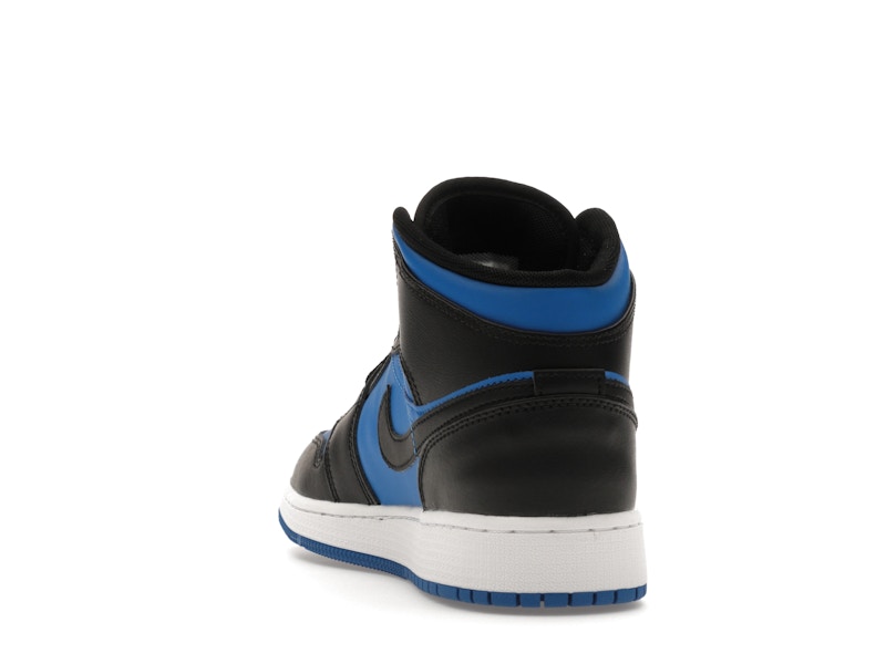 Jordan 1 Mid Black Royal Blue (GS)