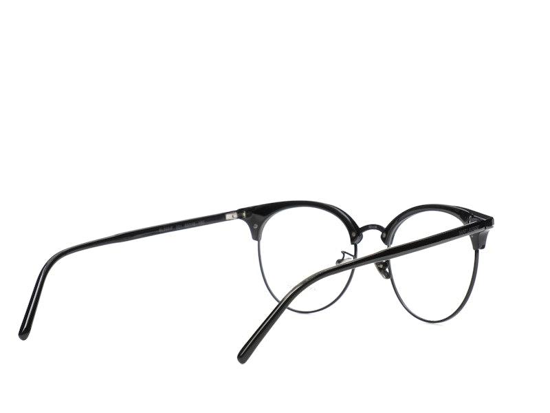 Saint Laurent Round-Frame Acetate Optical Frames Black Black Transparent (SL233F-30002729-001)