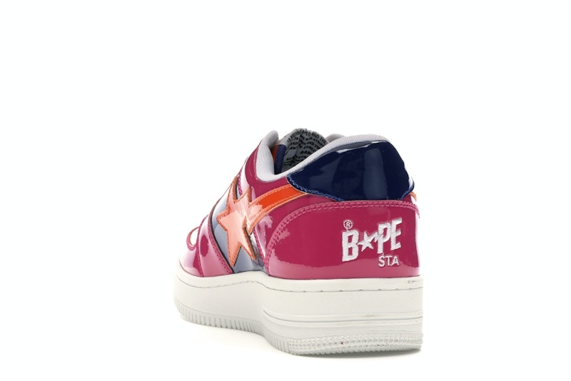A Bathing Ape Bape Sta Low Color Block Pink Orange Navy