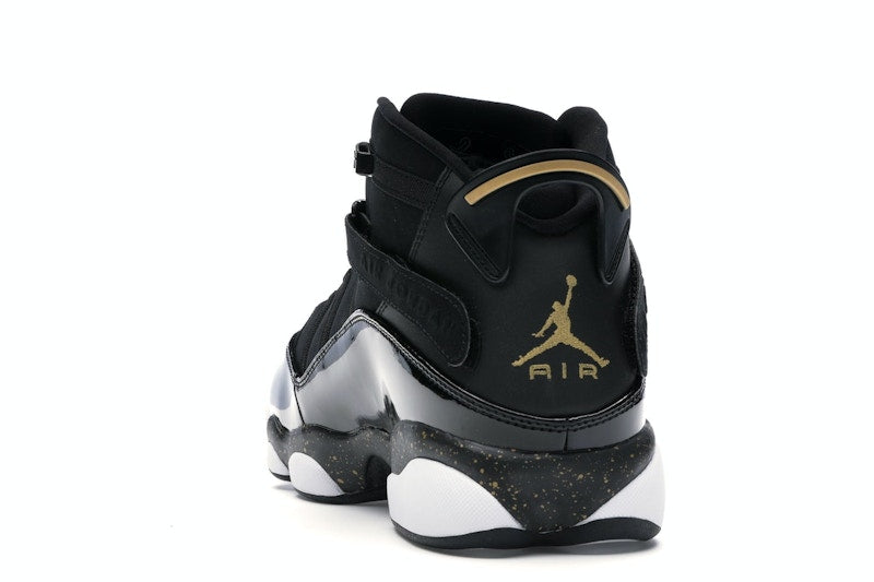 Jordan 6 Rings Black Metallic Gold White