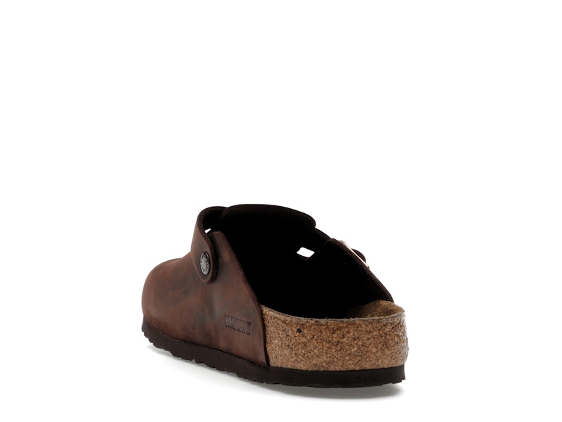 Birkenstock Boston Soft Footbed Oiled Leather Habana Brown