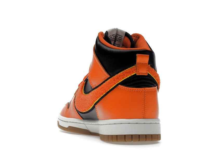 Nike Dunk High Retro Chenille Swoosh Safety Orange