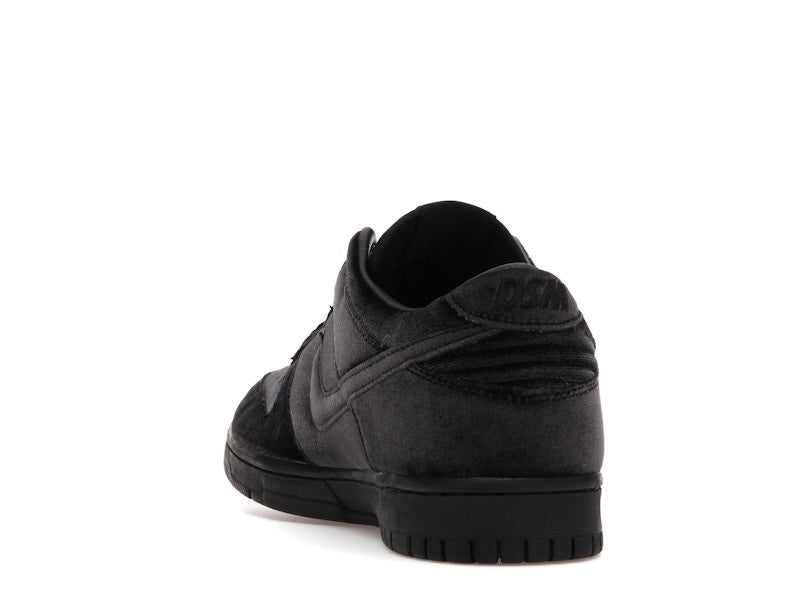 Nike Dunk Low Dover Street Market Triple Black Velvet