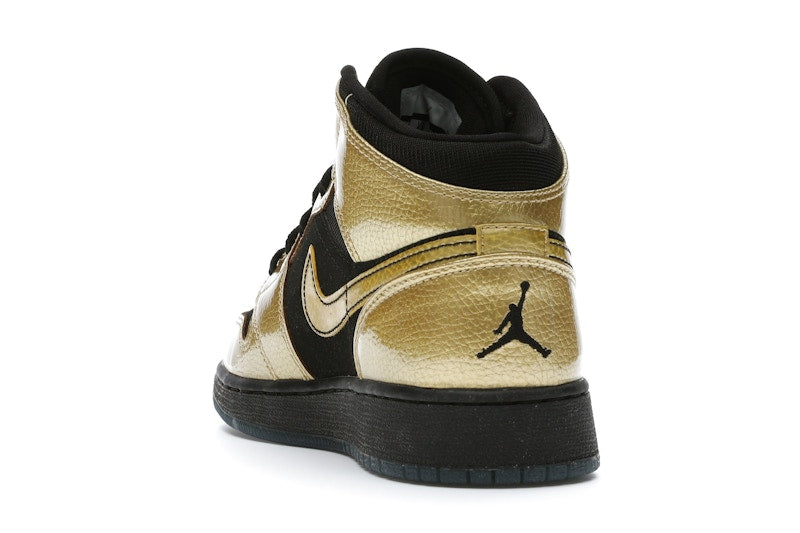 Jordan 1 Mid Metallic Gold Coin Black (GS)