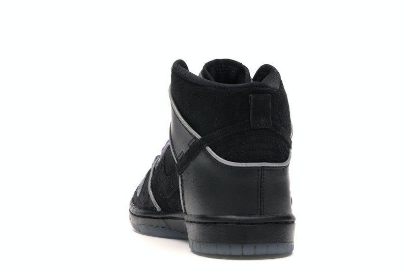 Nike SB Dunk High Black Purple Box