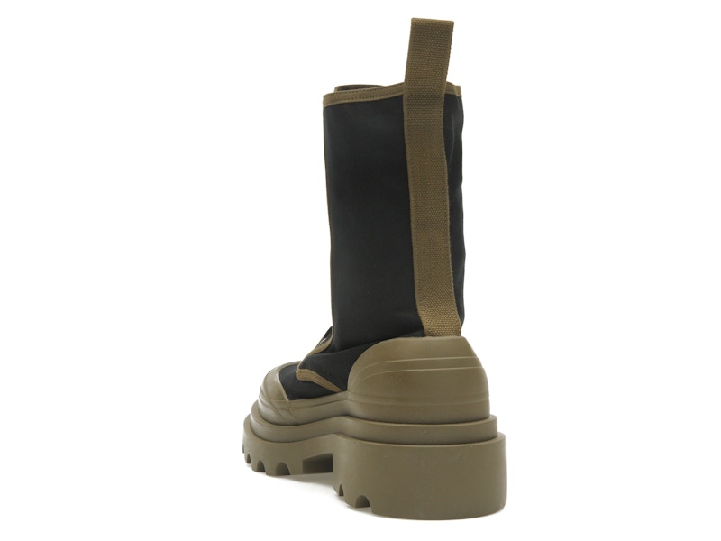 Bottega Veneta Lace-Up Boots Black Green