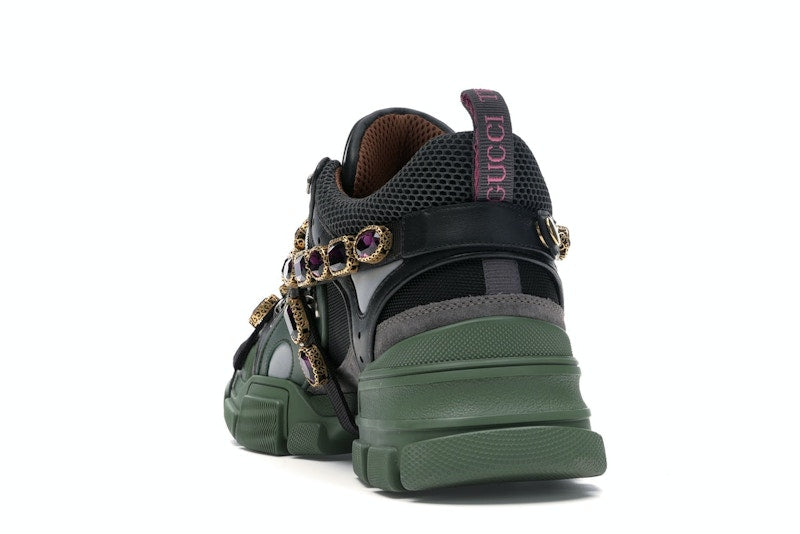 Gucci Flashtrek SEGA Green Removable Crystal