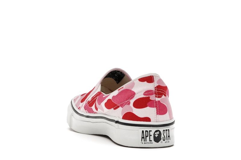 A Bathing Ape Bape Slip-On ABC Camo Pink
