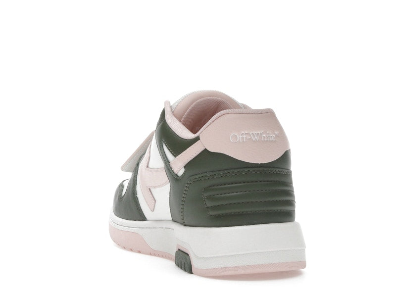 OFF-WHITE Out Of Office OOO Low Tops White Green Pink (Women's)