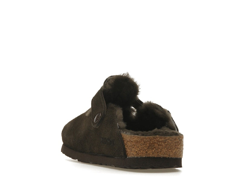 Birkenstock Boston Shearling Suede Mocha