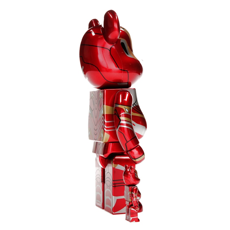 Bearbrick x Marvel Iron Man Mark 50 100% & 400% Set
