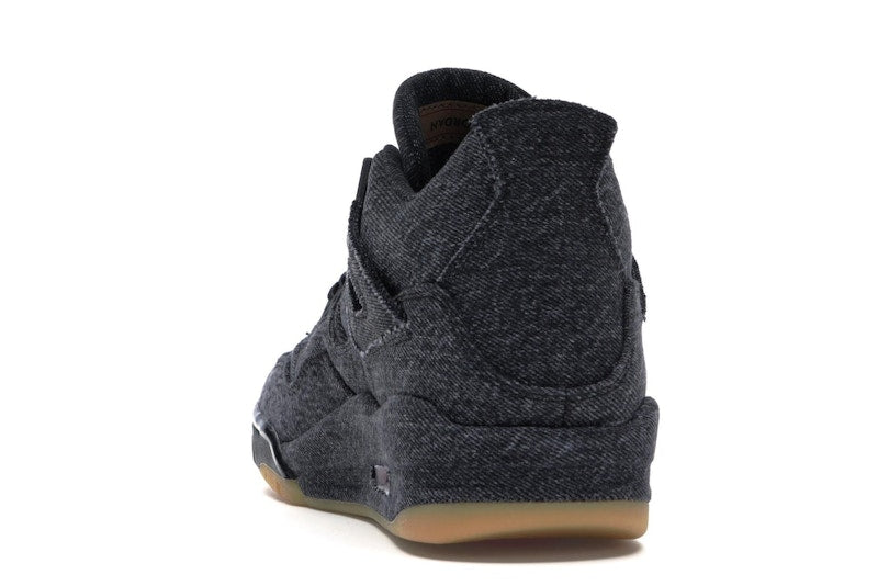 Jordan 4 Retro Levi's Black (GS) (Blank Tag)