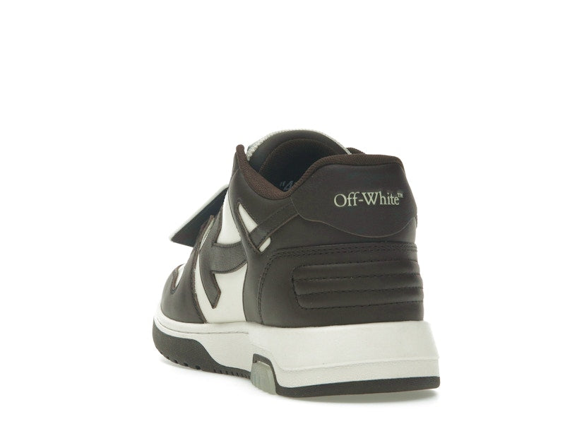 OFF-WHITE Out Of Office "OOO" Low Tops Chocolate Cream