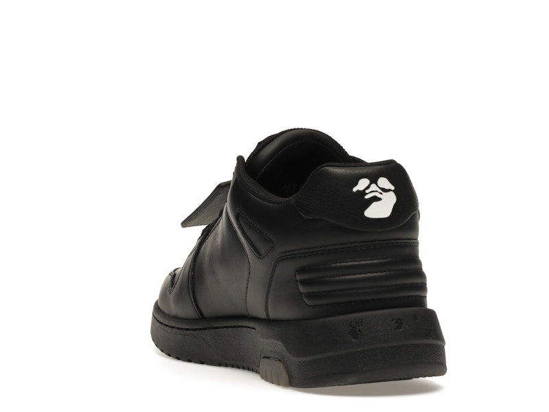 OFF-WHITE OOO Low Tops "For Walking" Black White