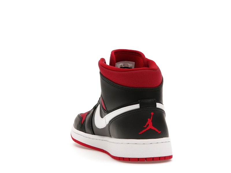 Jordan 1 Mid Black Gym Red White