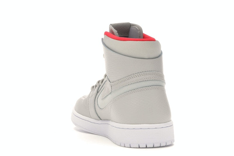 Jordan 1 Retro High Nouveau Pure Platinum Bright Crimson