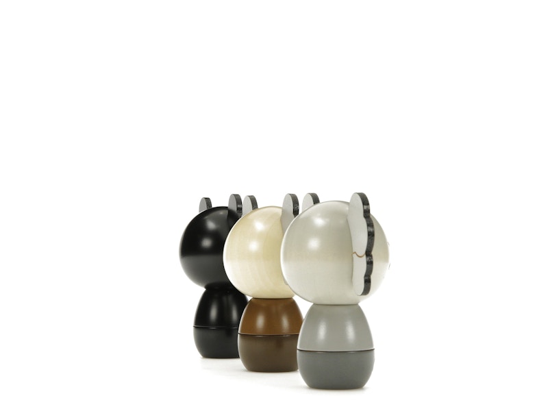 KAWS Holiday Japan Kokeshi Doll Set of 3 (Edition of 1,000) Multicolor