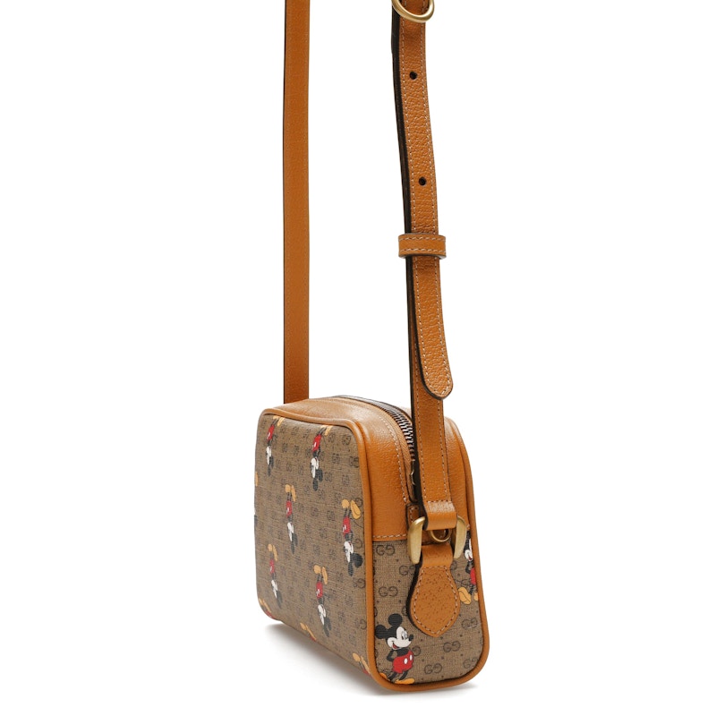 Gucci x Disney Mickey Mouse Crossbody Bag Brown