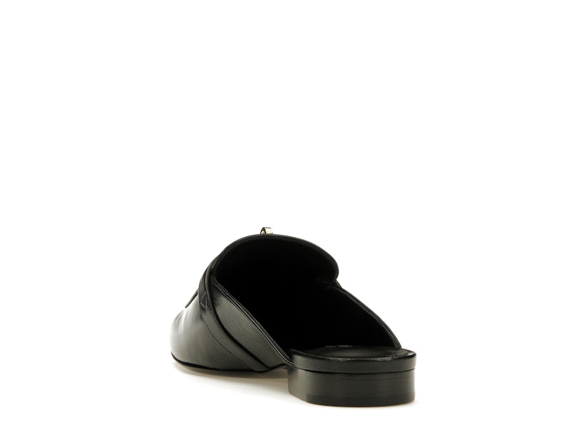 Hermes Oz Mule Noir Goatskin Leather