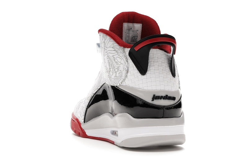 Jordan Dub Zero White Varsity Red