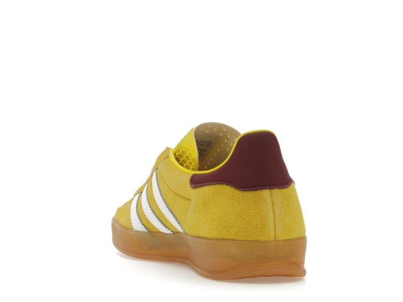 adidas Gazelle Indoor Bright Yellow Collegiate Burgundy (Women's)