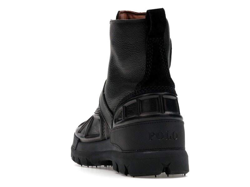 Polo Ralph Lauren Oslo High Oiled Leather Boot Black