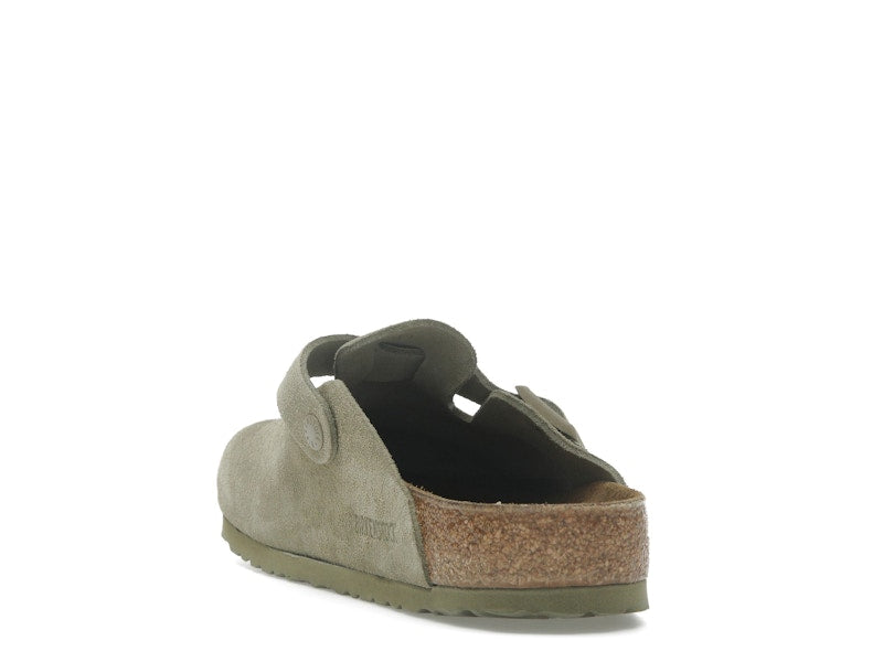 Birkenstock Boston Suede Faded Khaki